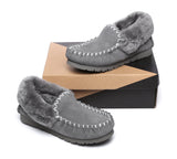 UGG Slippers - Ankle Sheepskin Slippers Mens Popo Moccasins Big Size