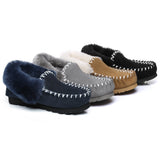 UGG Slippers - Ankle Sheepskin Slippers Mens Popo Moccasins Big Size