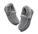 UGG Slippers - Ankle Sheepskin Slippers Mens Popo Moccasins Big Size