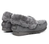 UGG Slippers - Ankle Sheepskin Slippers Mens Popo Moccasins Big Size